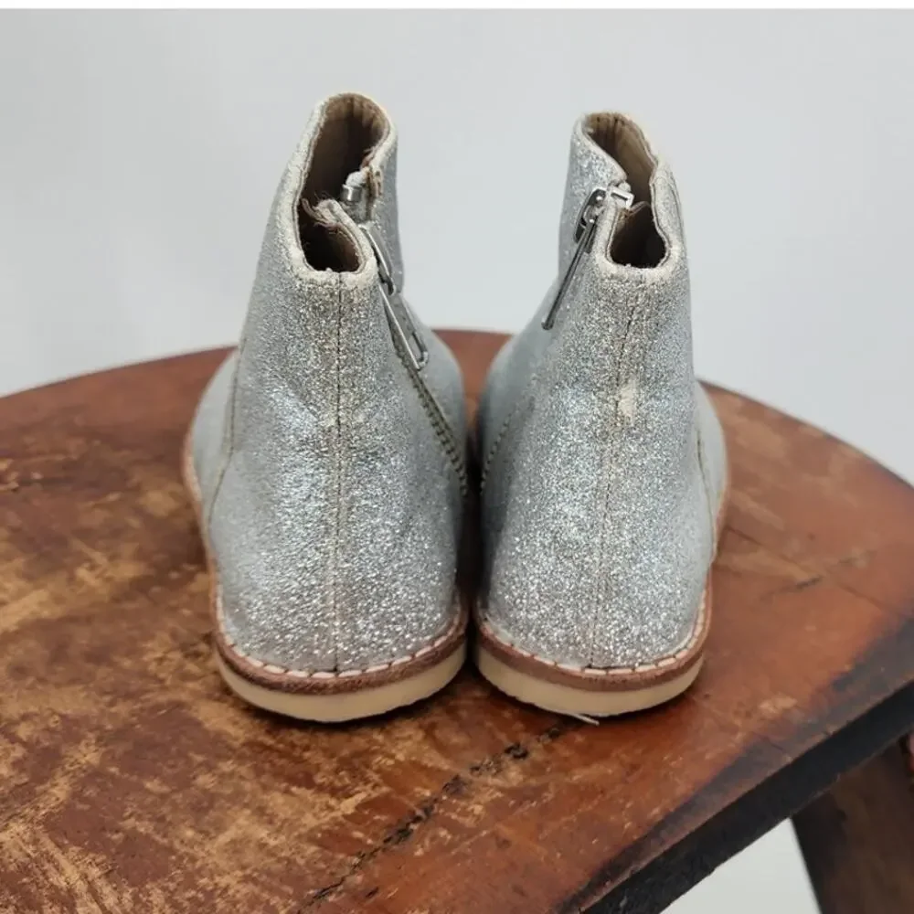 Janie and Jack Glitter Ankle Booties Size US 7 Girls‎